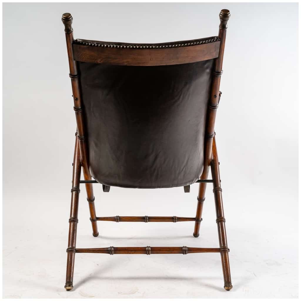 Paire de fauteuils d’officier années 1950 8