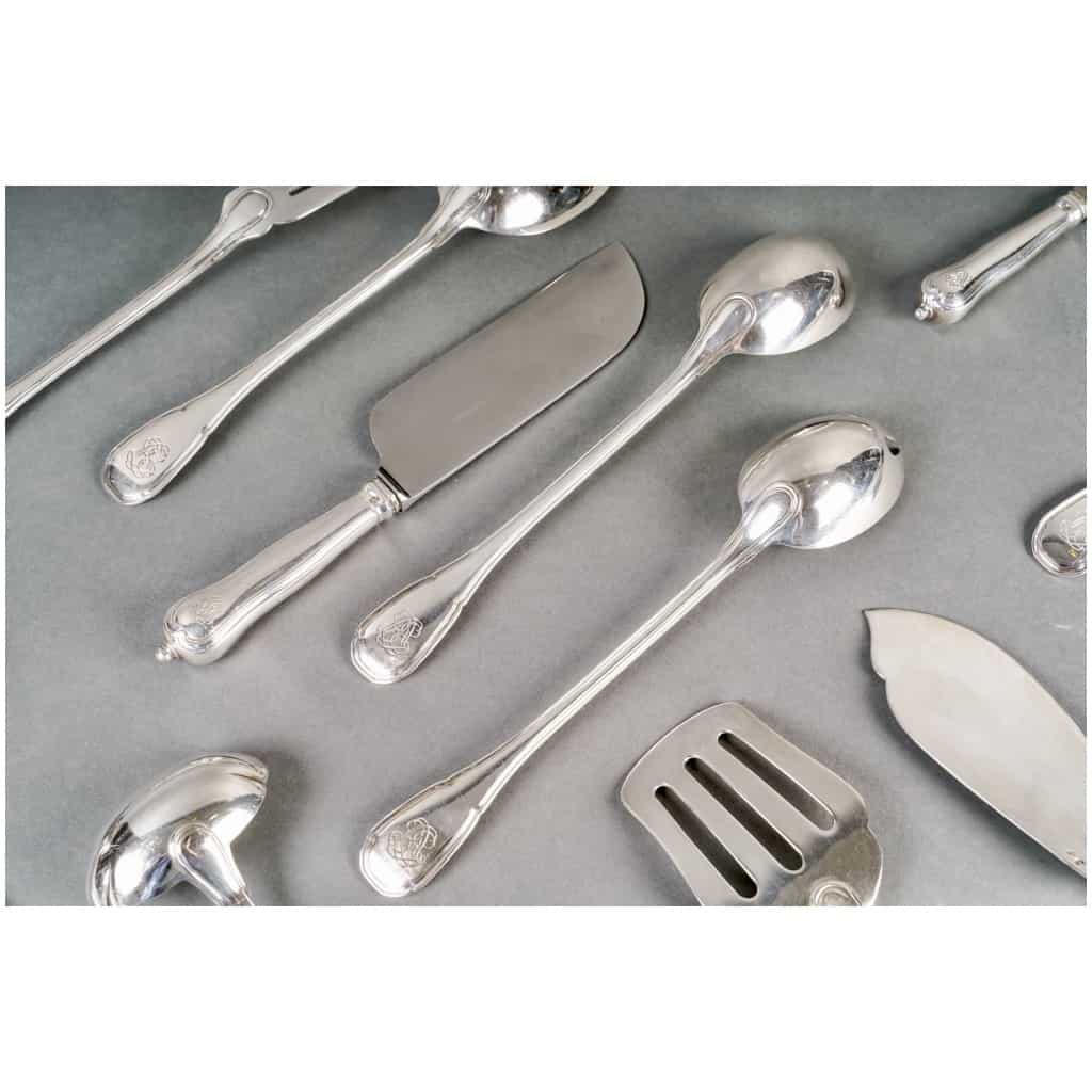 Puiforcat – Noailles Sterling Silver Cutlery Set – 145 Pieces 8