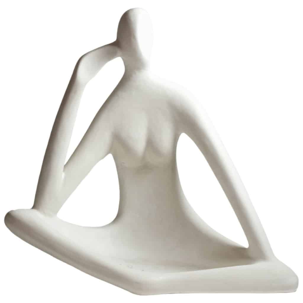 Sculpture de femme stylisée, années 1970 3