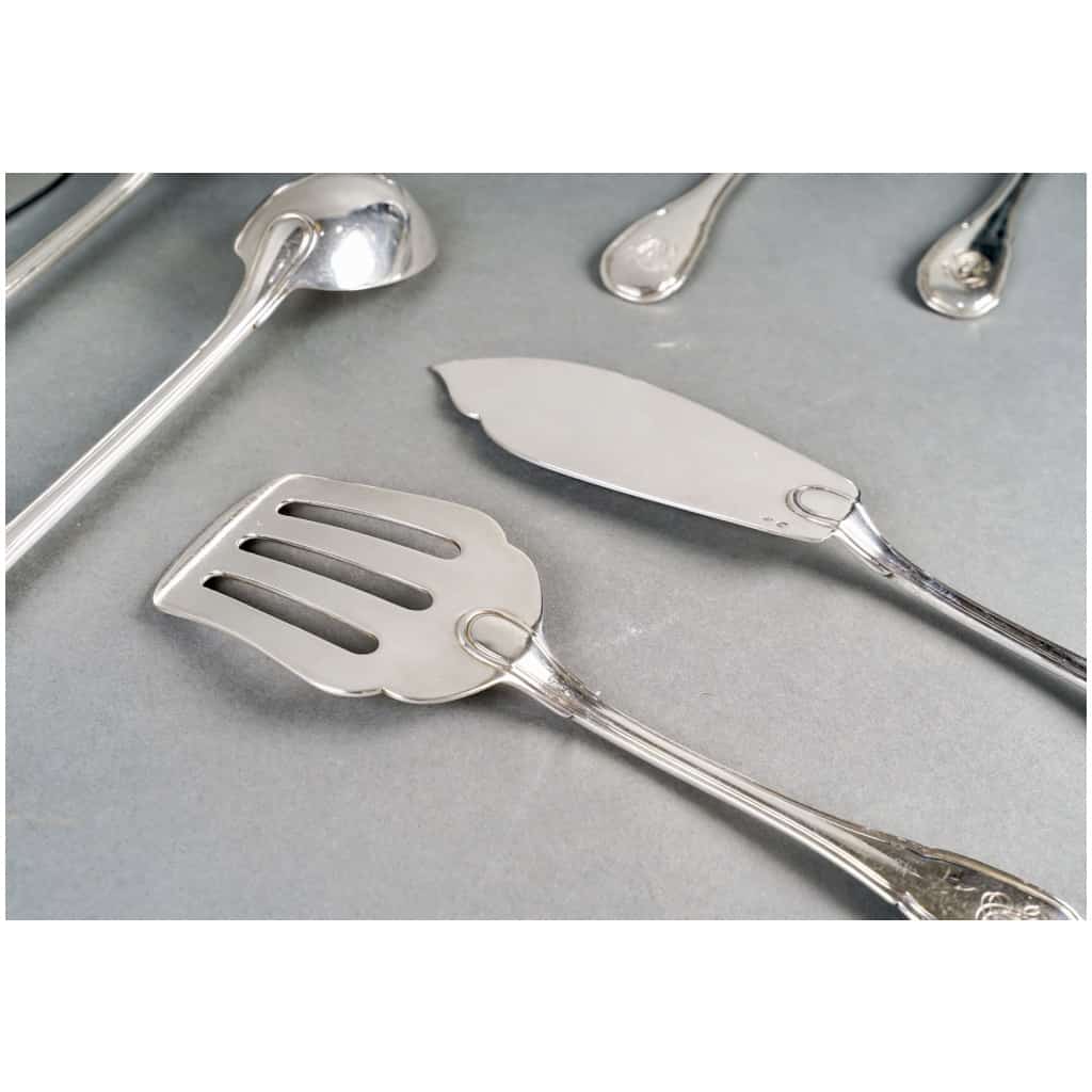 Puiforcat – Noailles Sterling Silver Cutlery Set – 145 Pieces 11