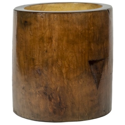 Mortar, or empty-pocket, in fruit wood, 1950s 3