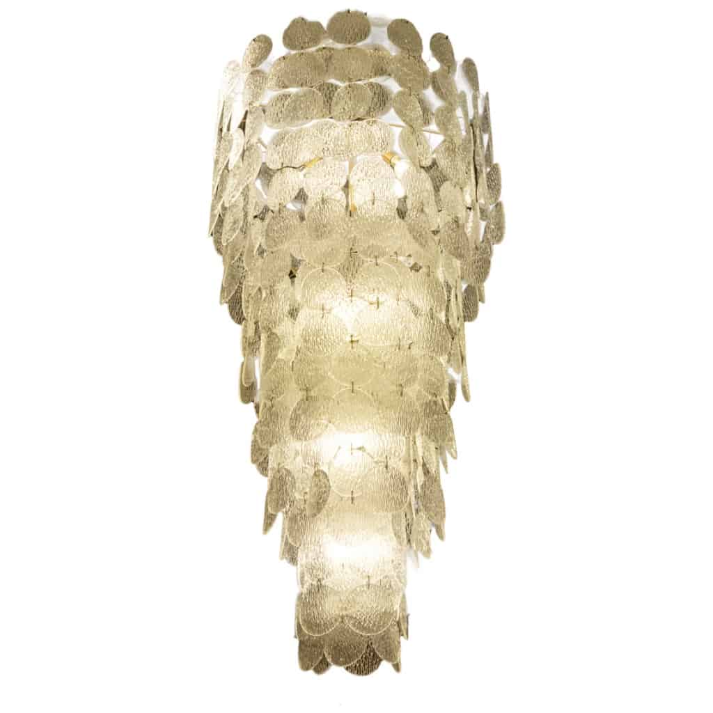 Large Murano glass chandelier, 1970s 3