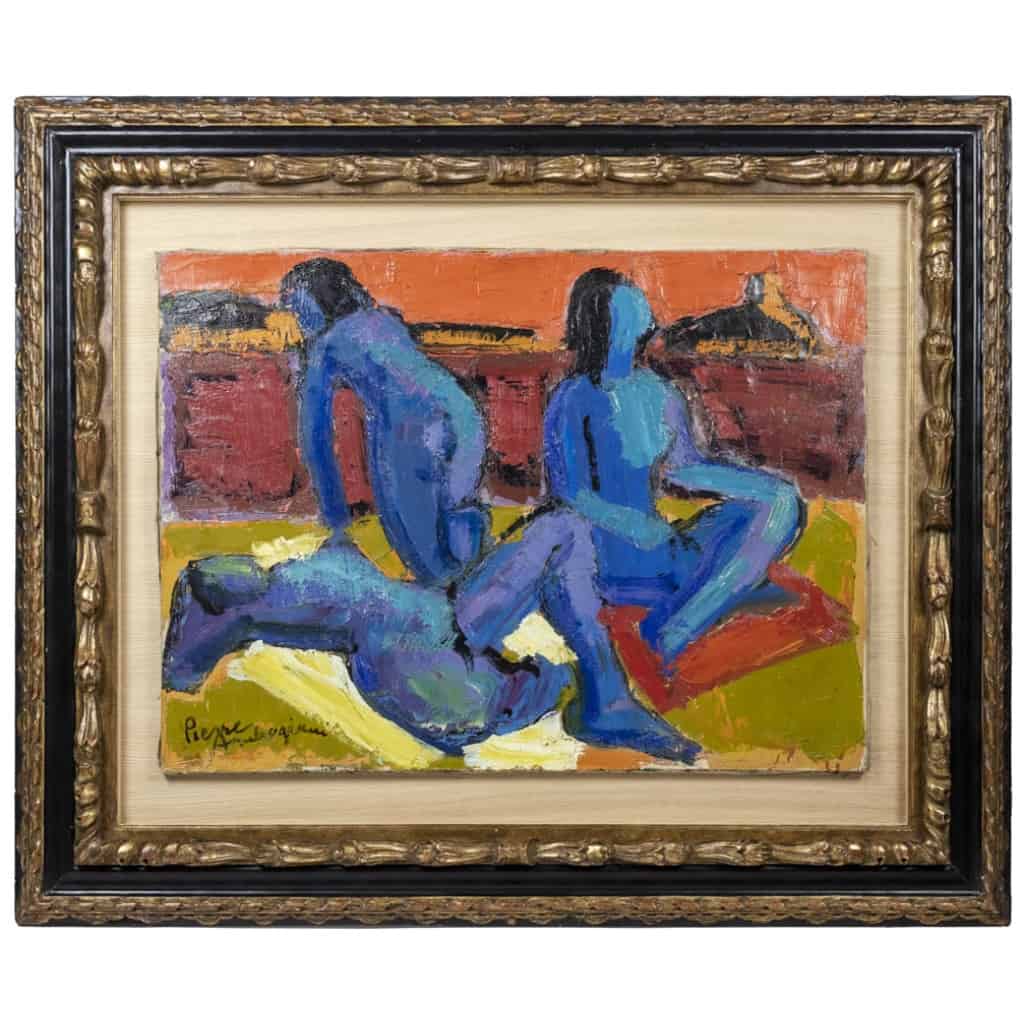 Pierre Ambrogiani, Oil on canvas, 1970s 3