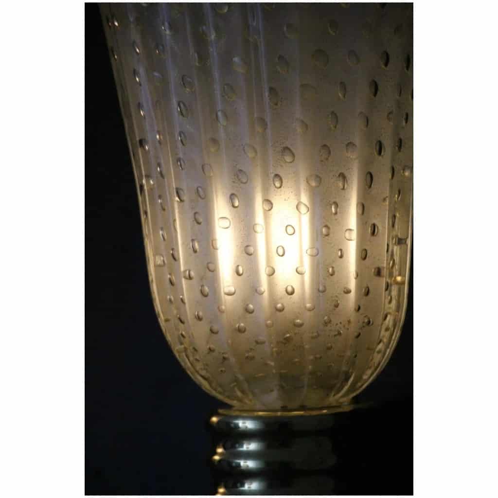 Appliques en verre dor Pulegoso de Murano de style Barovier avec inclusions de paillettes d’or 13