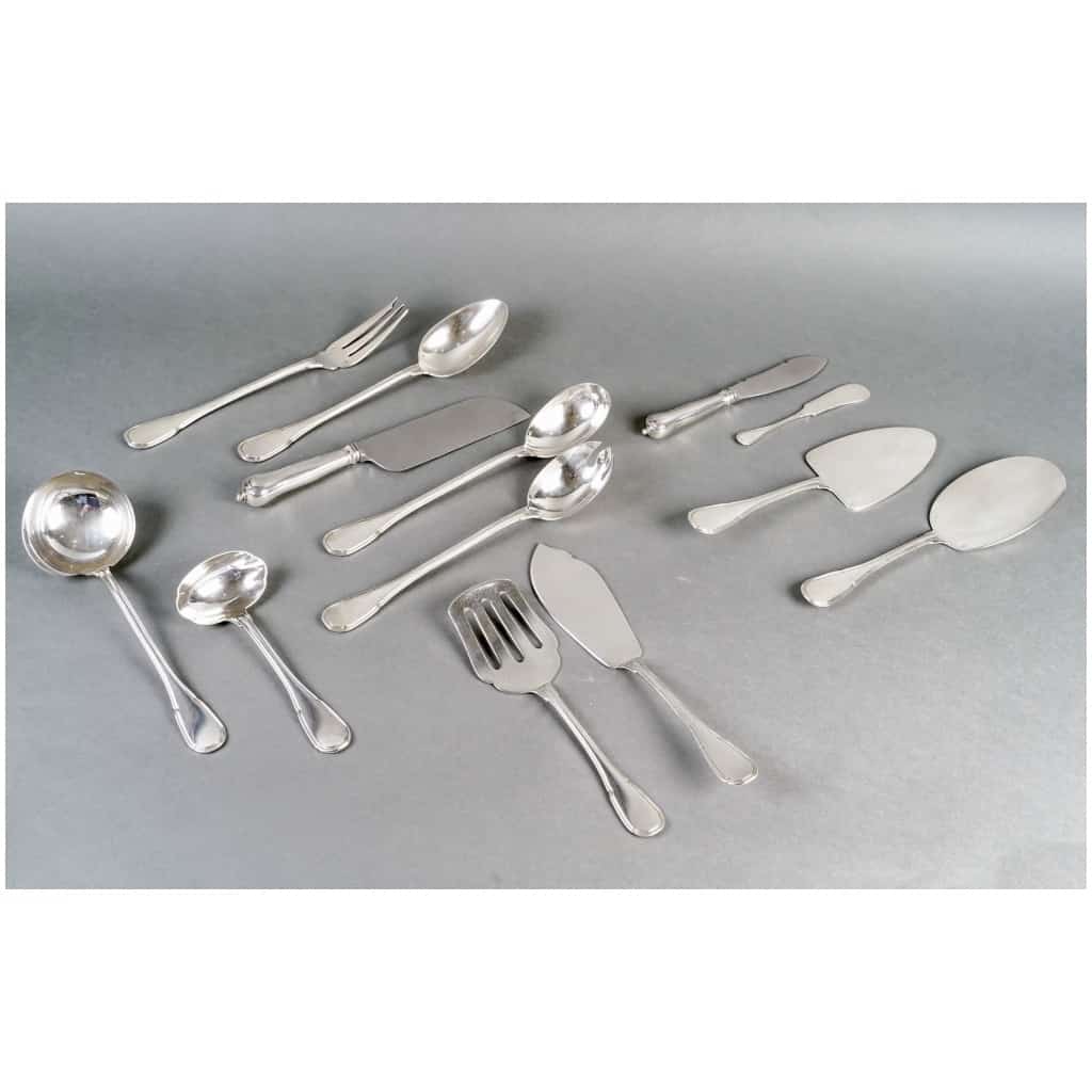 Puiforcat – Noailles Sterling Silver Cutlery Set – 145 Pieces 6