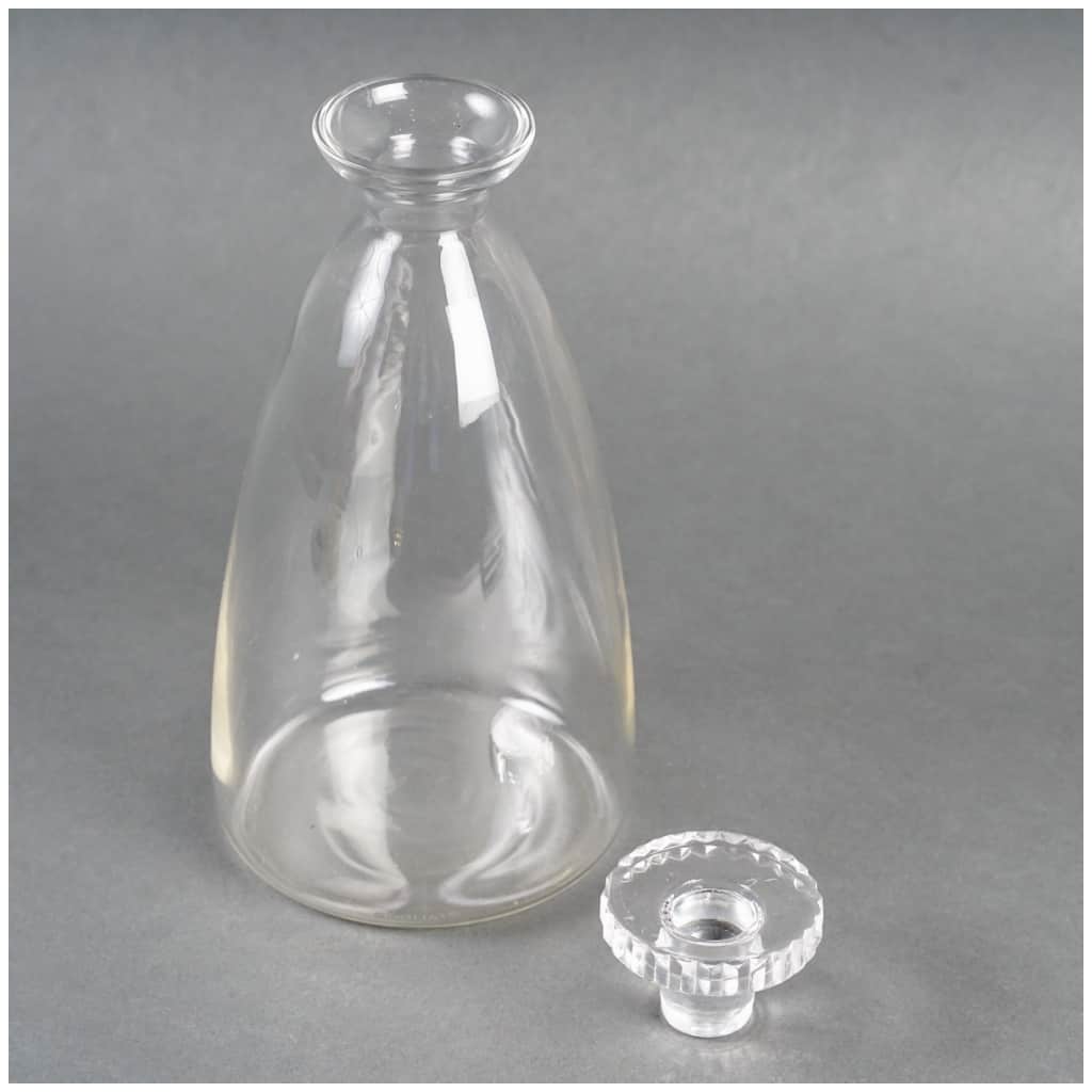 1930 René Lalique – Carafe Art Déco Modèle Inconnu Verre Blanc 6