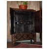 Antique Chinese polychrome elm cabinet 15