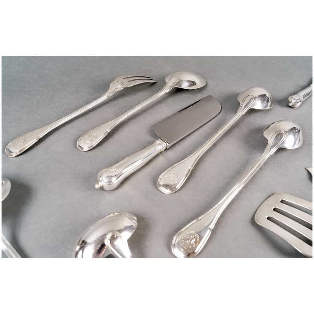 Puiforcat – Noailles Sterling Silver Cutlery Set – 145 Pieces 12
