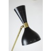 Lampadaire en tôle perforée et laiton doré, années 1960 14