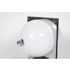 Lampe de table en métal poli et opaline, années 1970 15