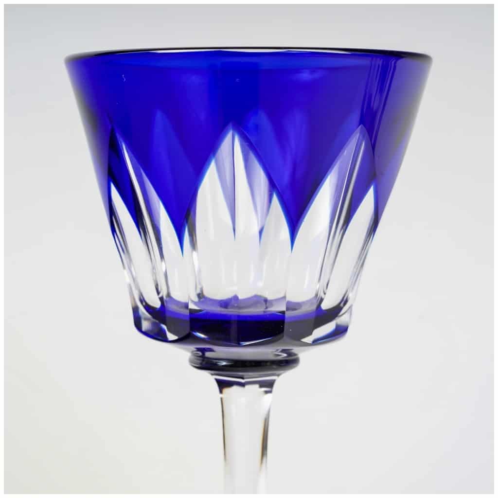 Baccarat – Service De Verres Caracas Cristal Taillé De Couleur 6