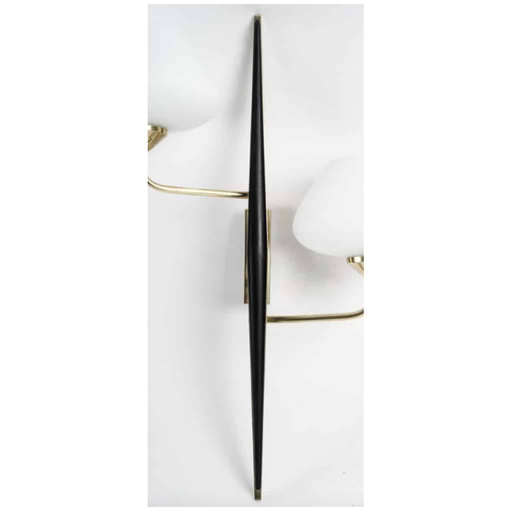 1950 Large pair of wall sconces from Maison Arlus 5