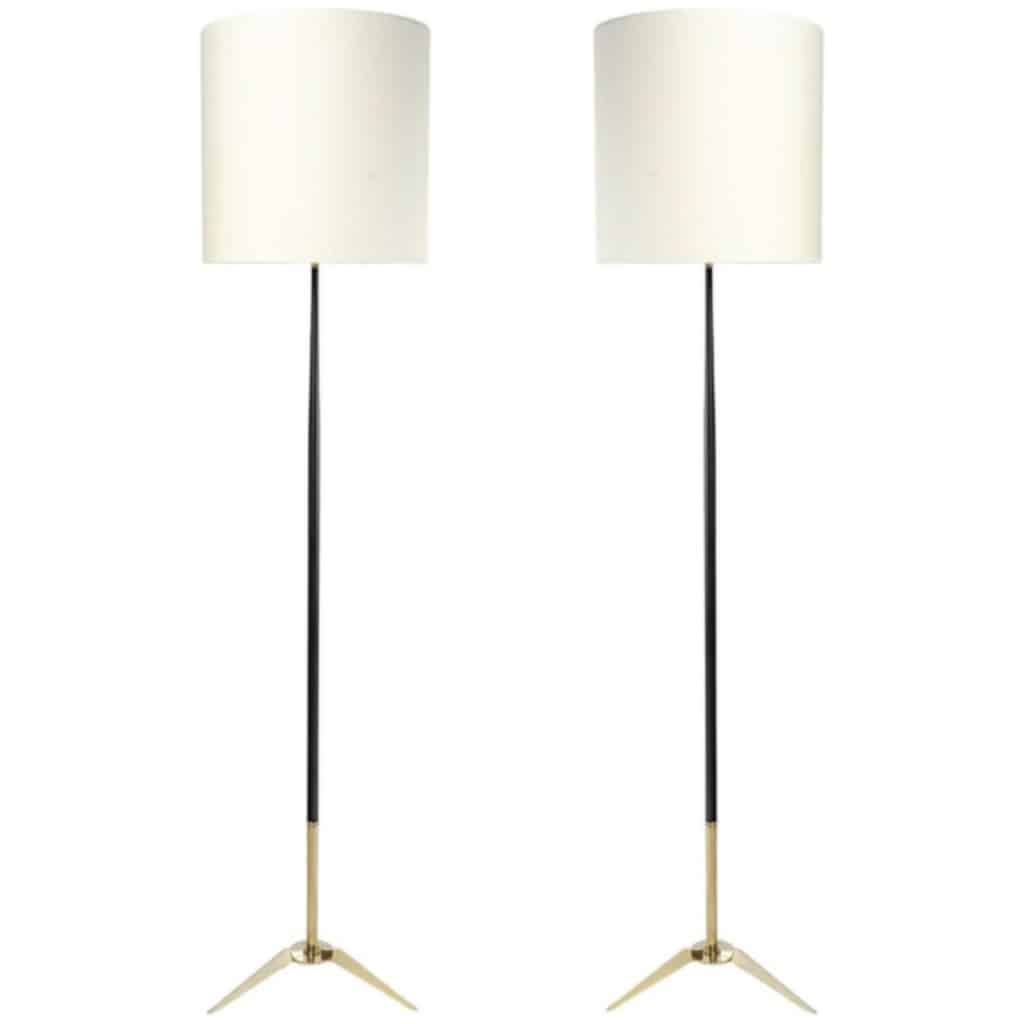 1950 Paire de Lampadaires de la Maison Arlus 3