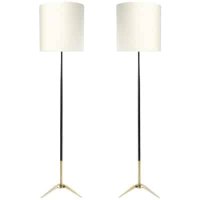 1950 Pair of Floor Lamps from Maison Arlus