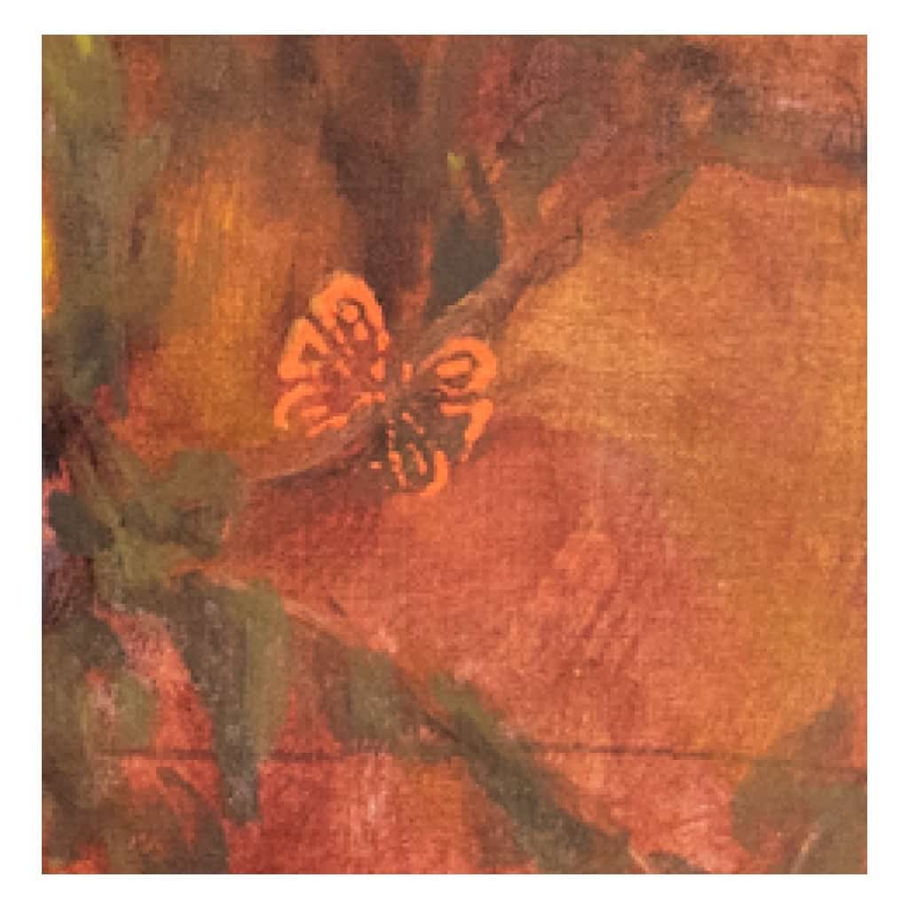 Tableau à l’huile intitulé « Les Fleurs du Bien n°21 » du peintre Isabelle Delannoy 4