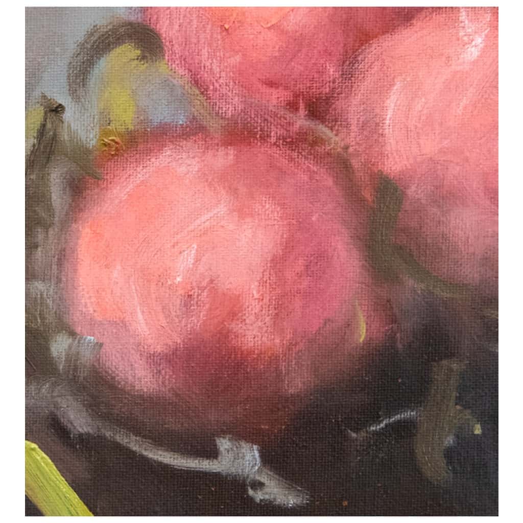 Tableau à l’huile intitulé « Les Fleurs du Bien n°18 » du peintre Isabelle Delannoy 6