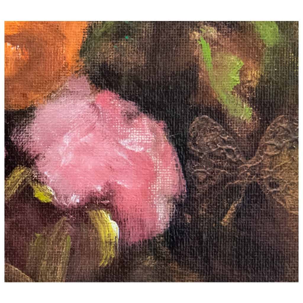 Tableau à l’huile intitulé « Les Fleurs du Bien n°7 » du peintre Isabelle Delannoy 6