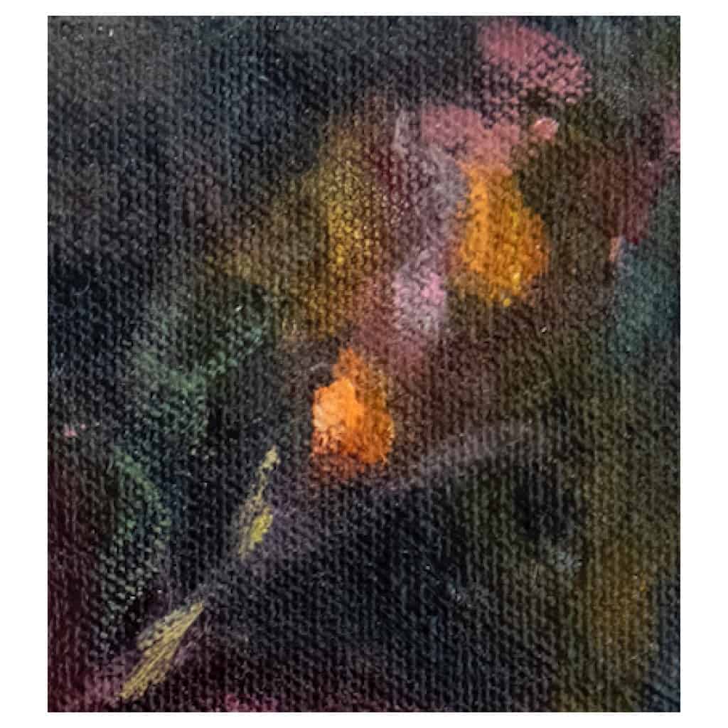 Tableau à l’huile intitulé « Les Fleurs du Bien n°4 » du peintre Isabelle Delannoy 5