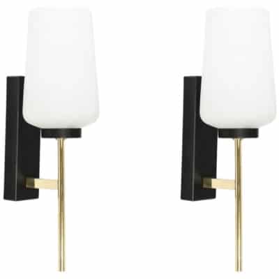 1950 Pair of Maison Lunel sconces