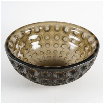 1929 René Lalique – Coupe Nemours Verre Gris Topaze Fumé