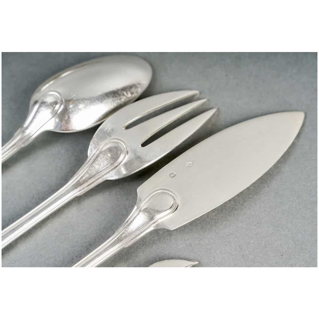 Puiforcat – Noailles Sterling Silver Cutlery Set – 145 Pieces 26