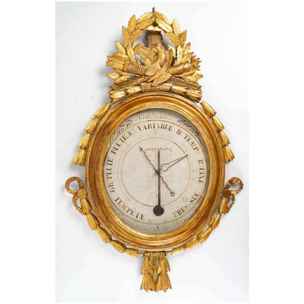 Louis period barometer - thermometer XVI (1774 – 1793). 3