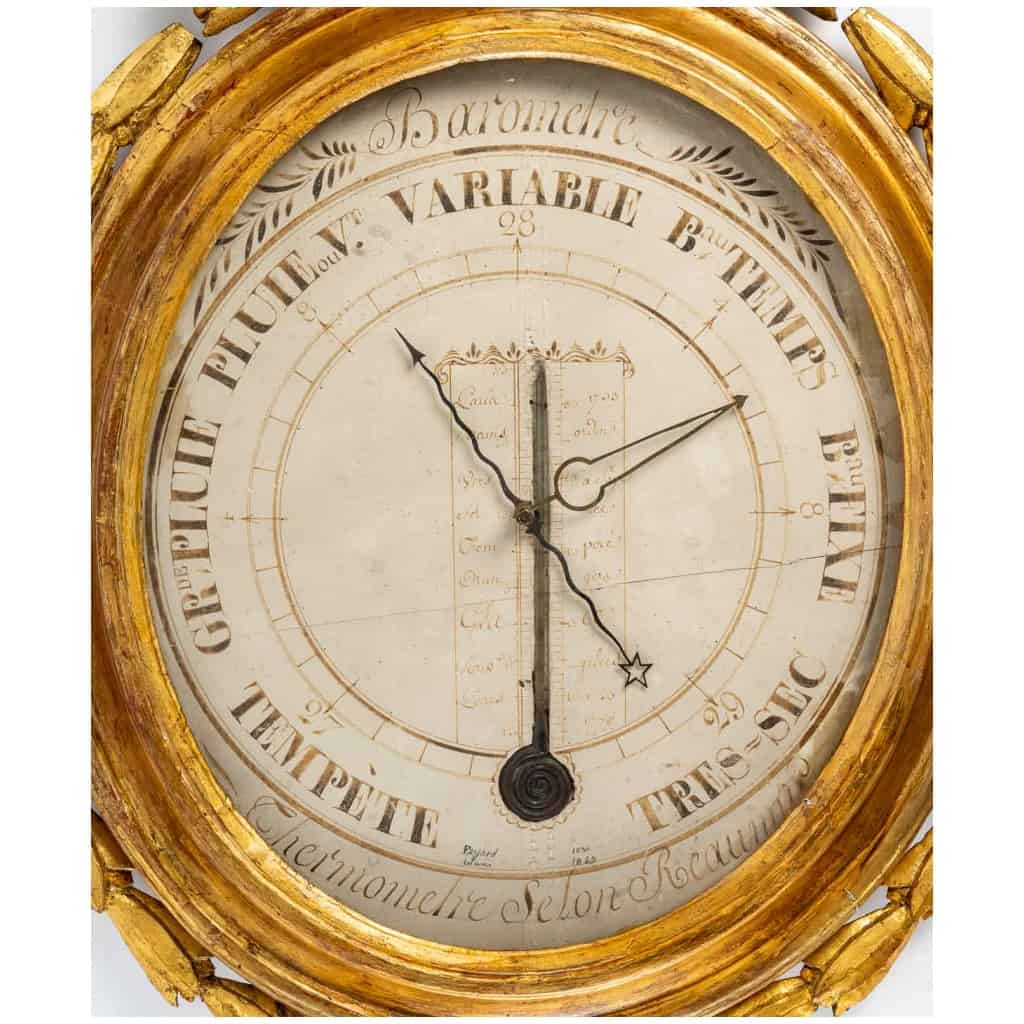 Louis period barometer - thermometer XVI (1774 – 1793). 6