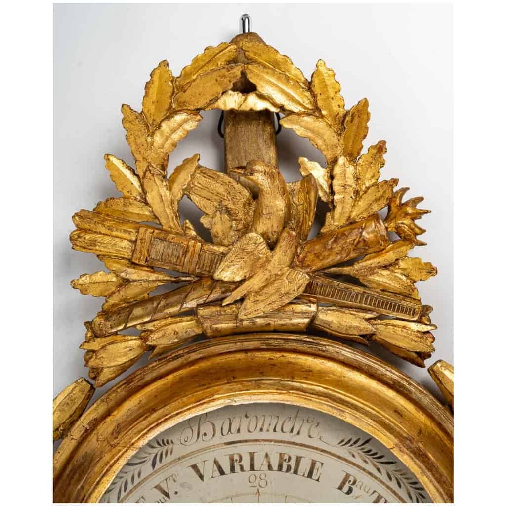 Baromètre – thermomètre d’époque Louis XVI (1774 – 1793). 4