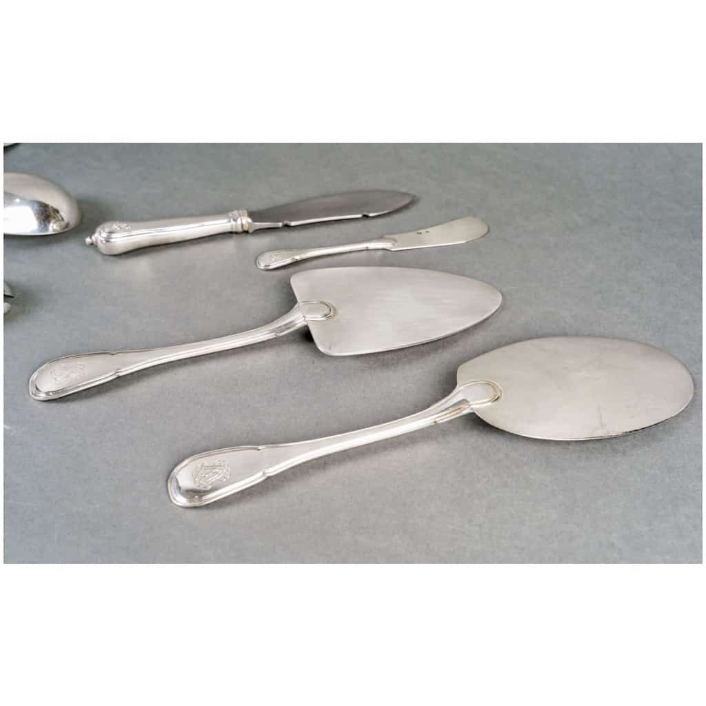 Puiforcat – Noailles Sterling Silver Cutlery Set – 145 Pieces 10