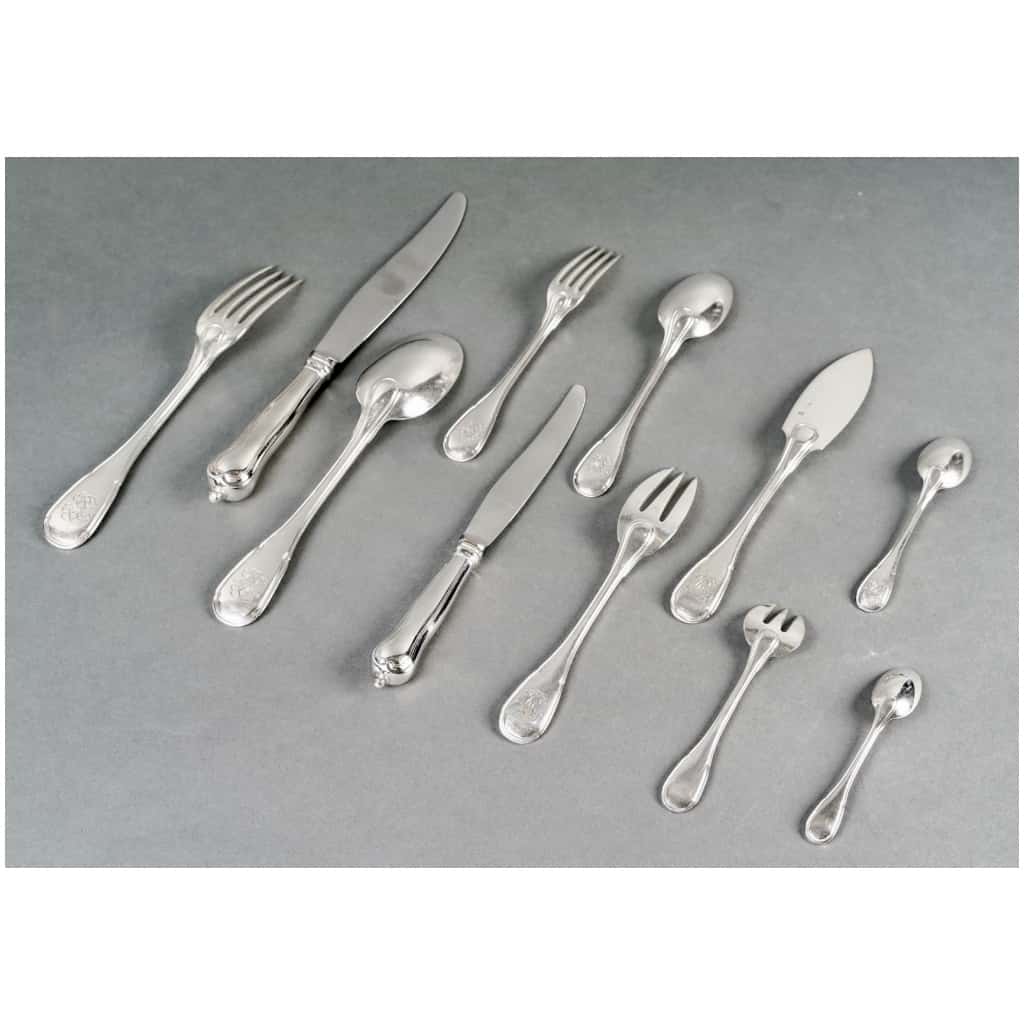 Puiforcat – Noailles Sterling Silver Cutlery Set – 145 Pieces 18