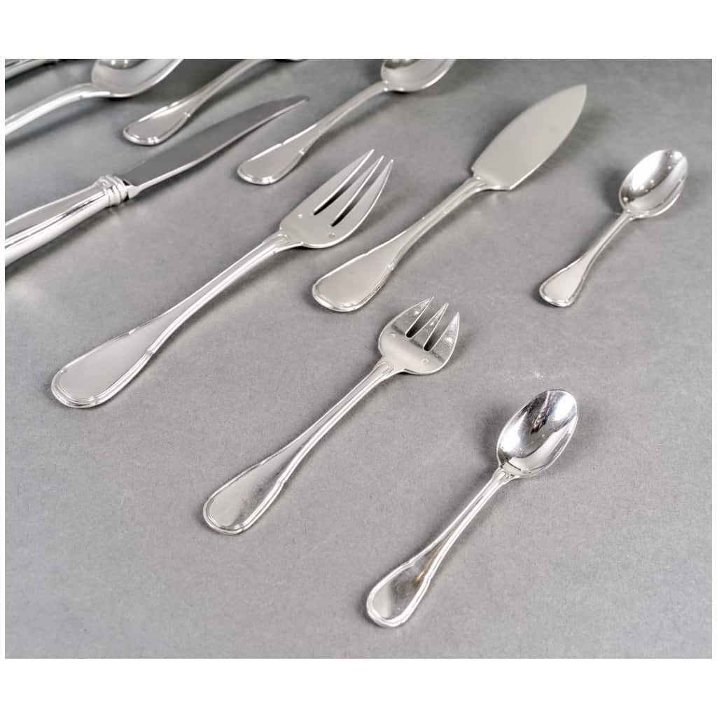 Puiforcat – Noailles Sterling Silver Cutlery Set – 145 Pieces 22