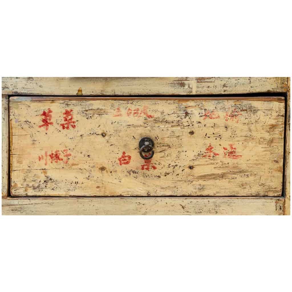 Antique chinese calligraphy apothecary cabinet 5