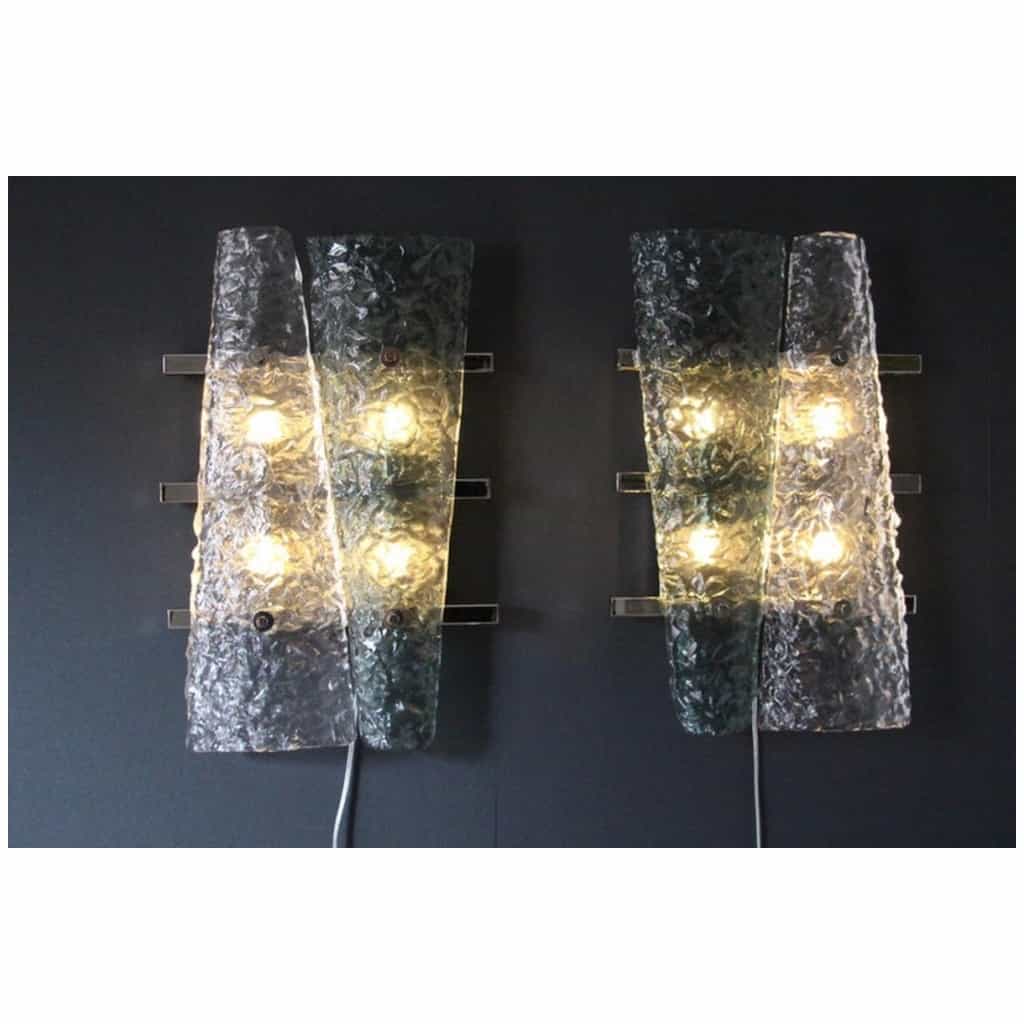 Pair of Mid-Century Brass and White Glass Stilnovo Sciolari Sconces, Wall Sconces (Copy) 9