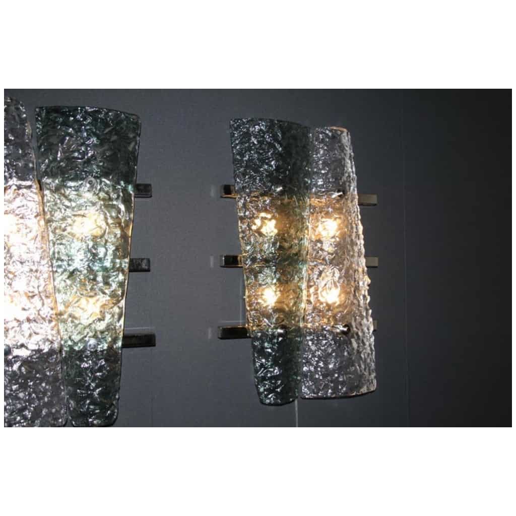 Pair of Mid-Century Brass and White Glass Stilnovo Sciolari Sconces, Wall Sconces (Copy) 13