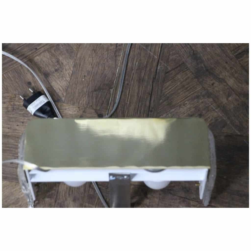 Pair of rectangular textured Murano glass wall sconces 14