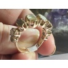 Bague demi alliance ,or 18 carat , sertie 7 Diamants » taille ancienne «  15