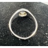 Signet Ring In 18 Carat White Gold Set In Its Center With An Old Cut Diamond For 1 Carat About 17