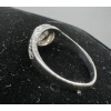 Signet Ring In 18 Carat White Gold Set In Its Center With An Old Cut Diamond For 1 Carat About 18
