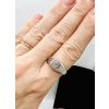 Signet Ring In 18 Carat White Gold Set In Its Center With An Old Cut Diamond For 1 Carat About 21