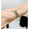 Signet Ring In 18 Carat White Gold Set In Its Center With An Old Cut Diamond For 1 Carat About 22