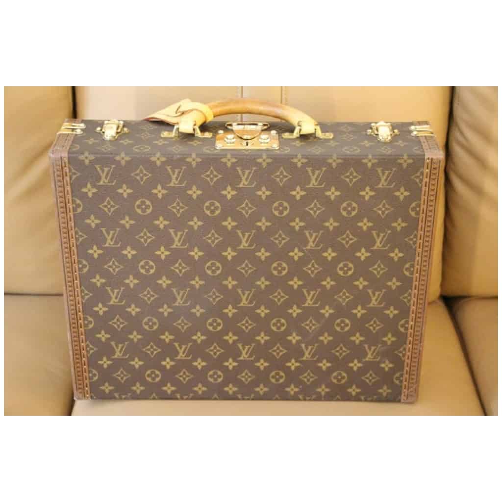 Vintage French President Briefcase in Monogram Canvas from Louis