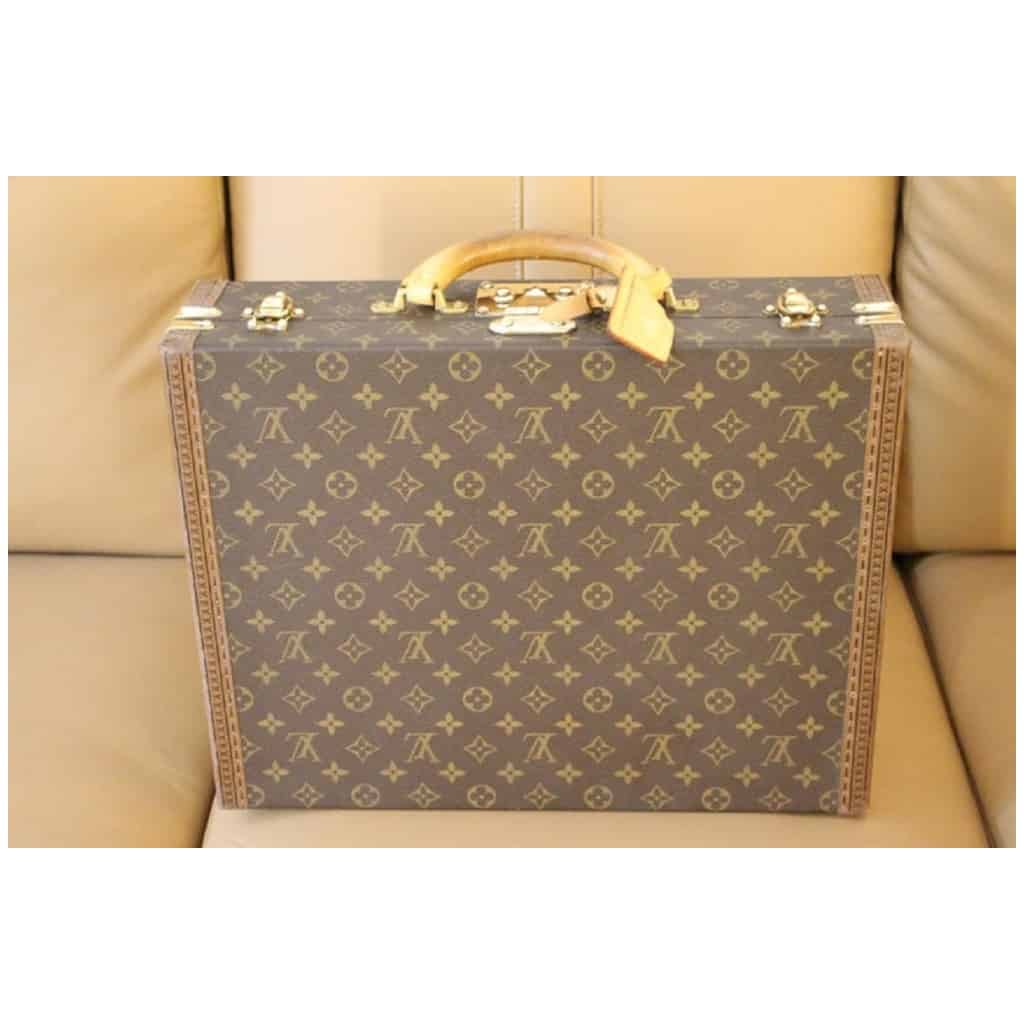 LOUIS VUITTON Monogram Canvas Brown Document Briefcase Bag Vintage - S