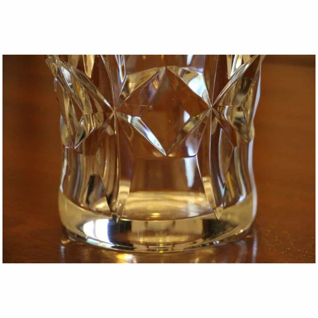 Vase cristal moderne clair Taillé Baccarat 5