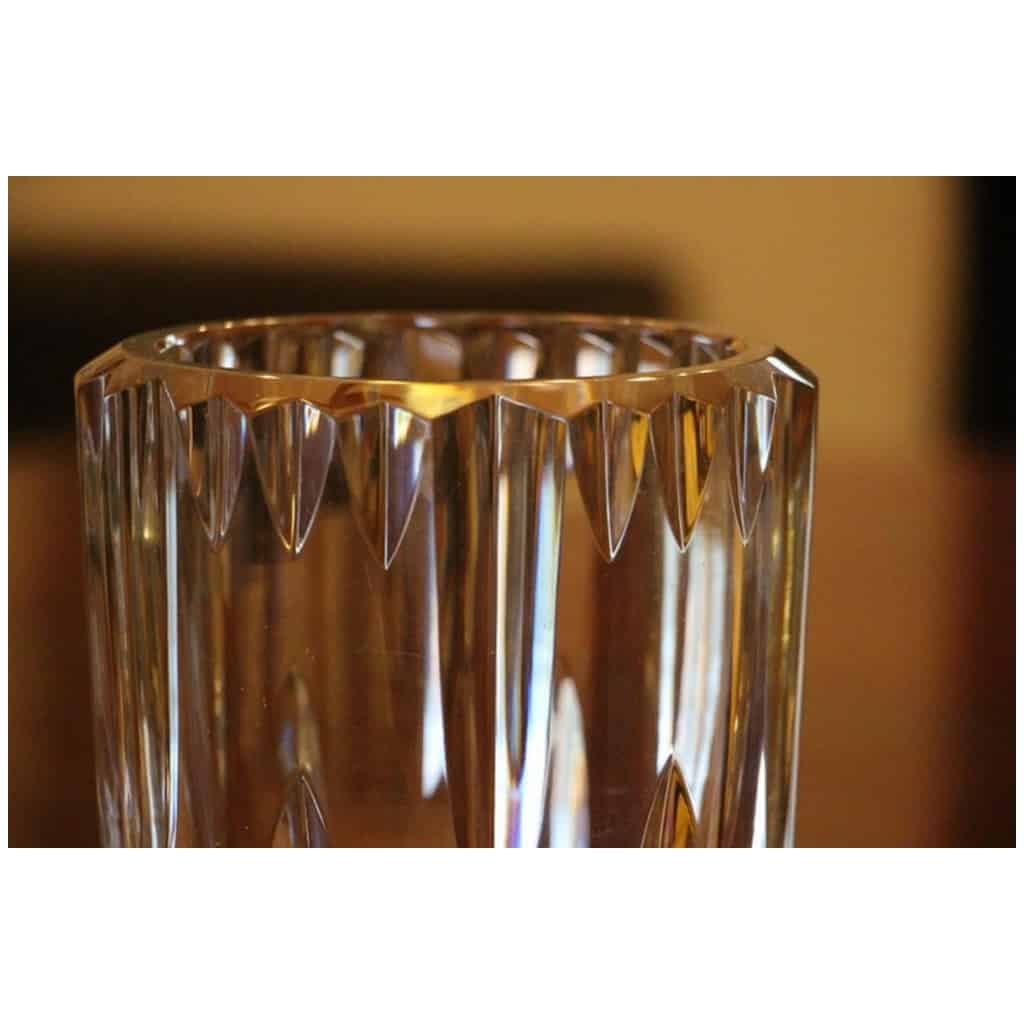 Vase cristal moderne clair Taillé Baccarat 6