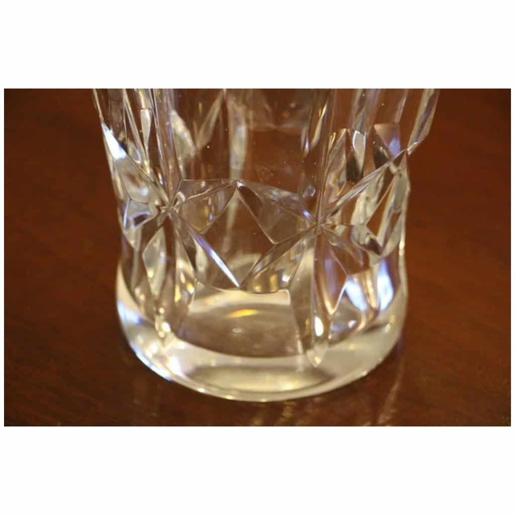 Vase cristal moderne clair Taillé Baccarat 15