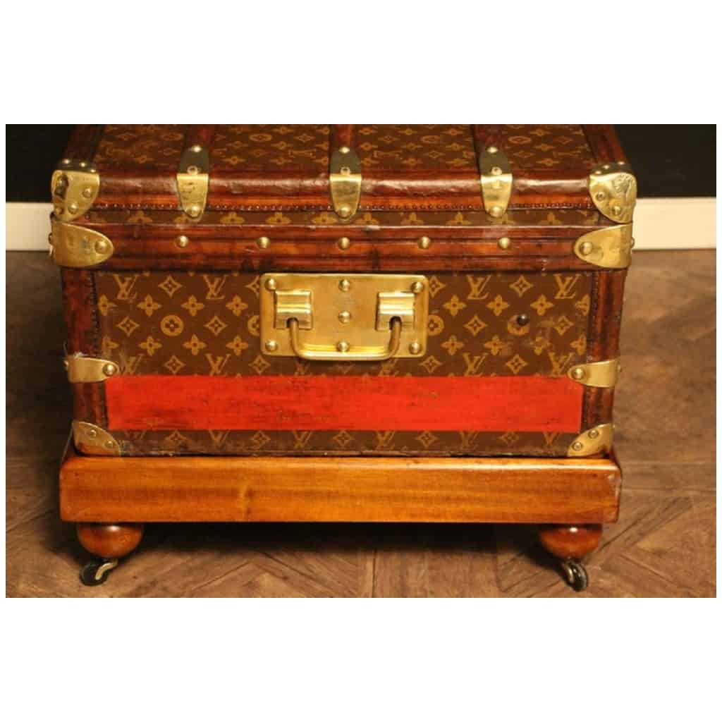 Monogram cabin trunk from the luxury brand Louis Vuitton with its base