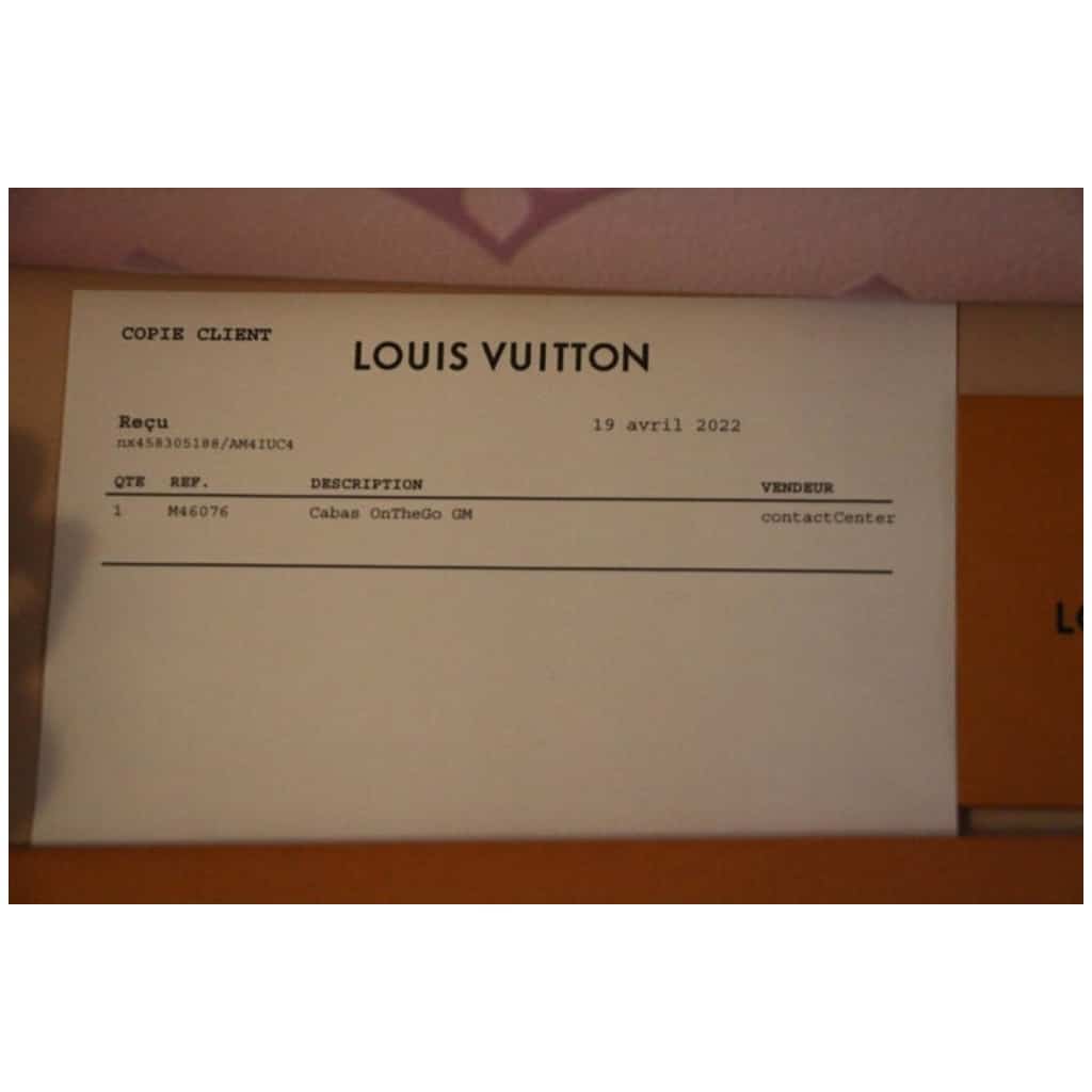 M46076 Louis Vuitton Monogram Canvas Onthego GM Tote