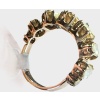 Bague demi alliance ,or 18 carat , sertie 7 Diamants » taille ancienne «  20