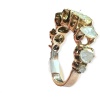 Bague demi alliance ,or 18 carat , sertie 7 Diamants » taille ancienne «  19