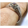 Signet Ring In 18 Carat White Gold Set In Its Center With An Old Cut Diamond For 1 Carat About 25